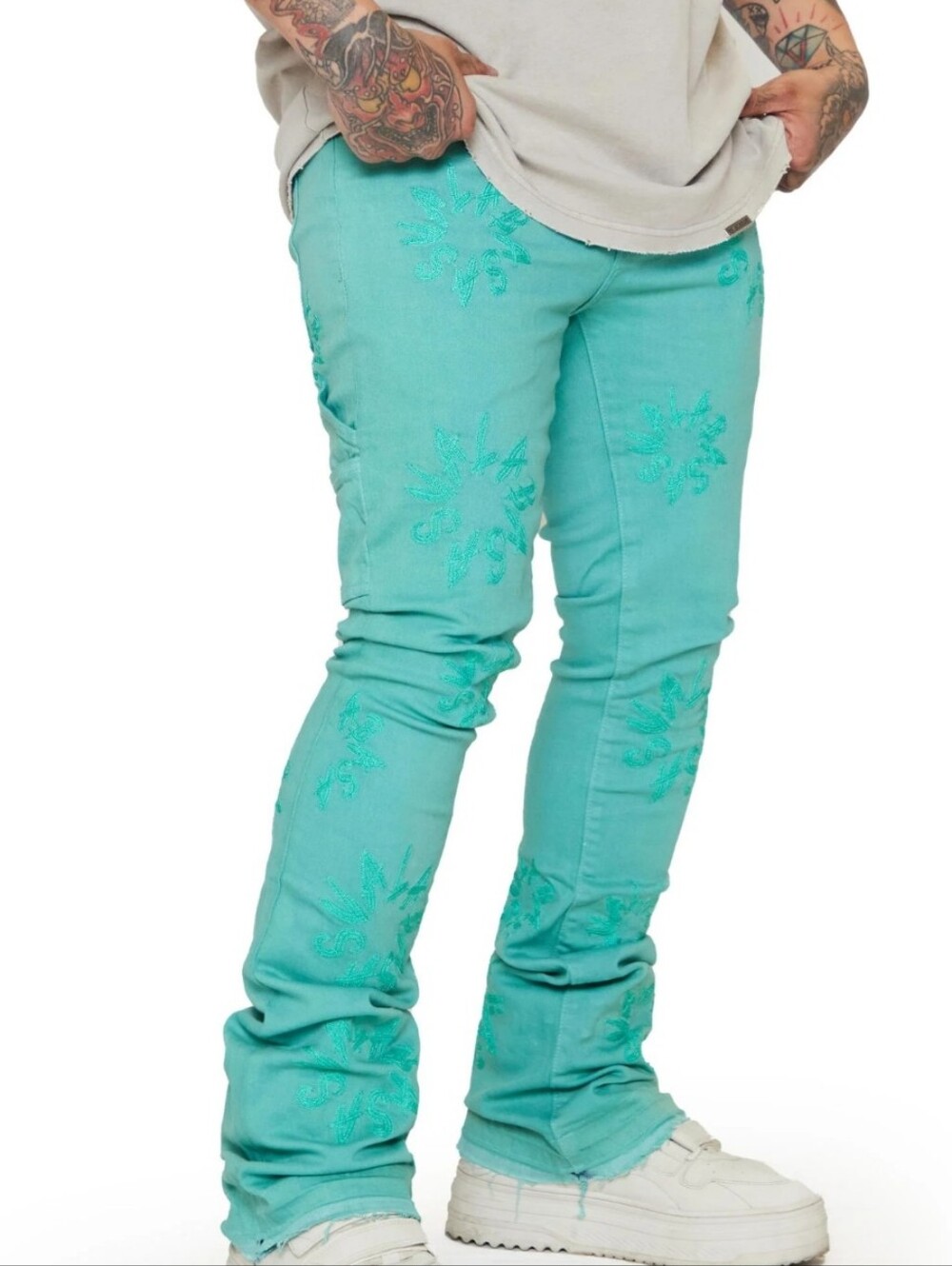 Valabasas Denim Stack Jean Art Lime Sze30